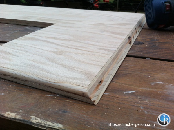 Routed corner of side panels