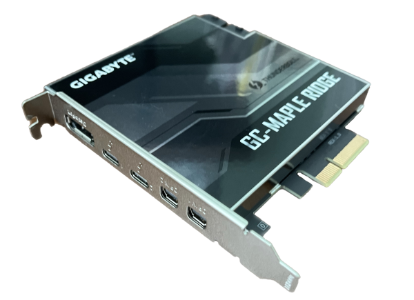 Picture of Gigabyte brand GC-Maple Ridge Thunderbolt 4 add on card GC-Maple Ridge Thunderbolt 4 Add-on Card
