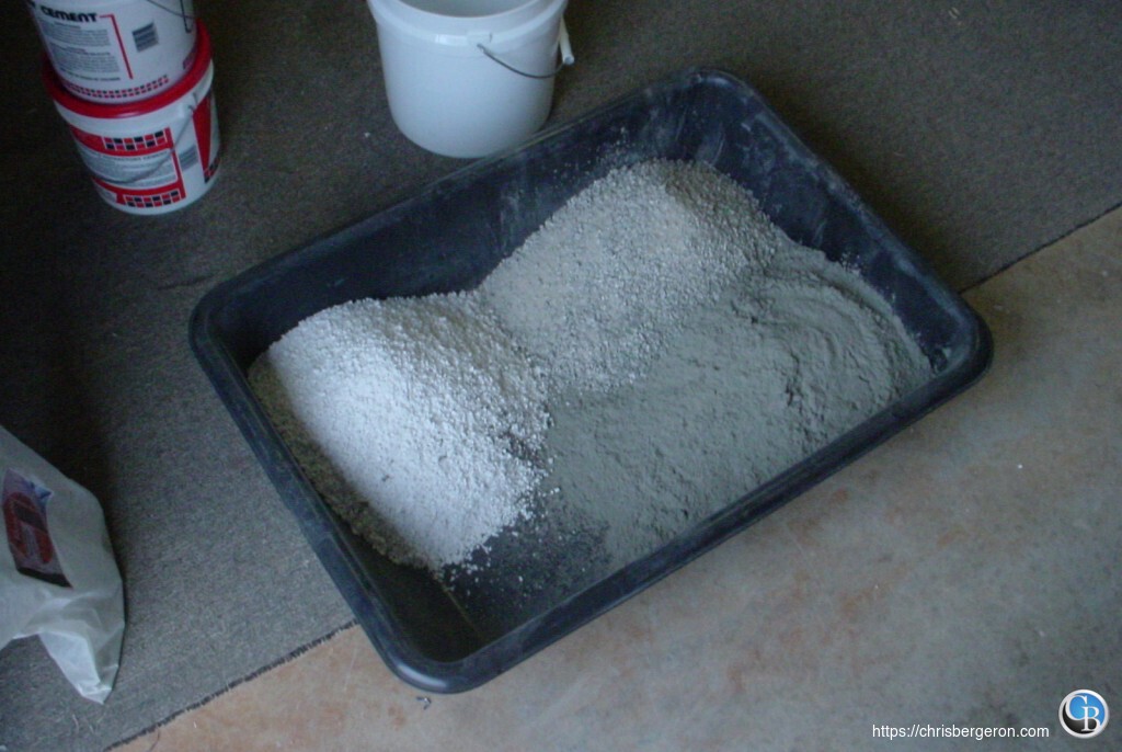 Mixing the firecrete