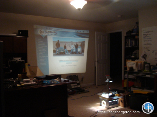 Overhead Projector with an old Laptop